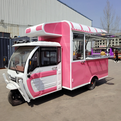 Multipurpose Mobile Electric Fast Food Snack Tricycle Pedicab with 40kms per hr Function