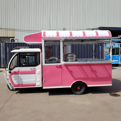 Multipurpose Mobile Electric Fast Food Snack Tricycle Pedicab with 40kms per hr Function