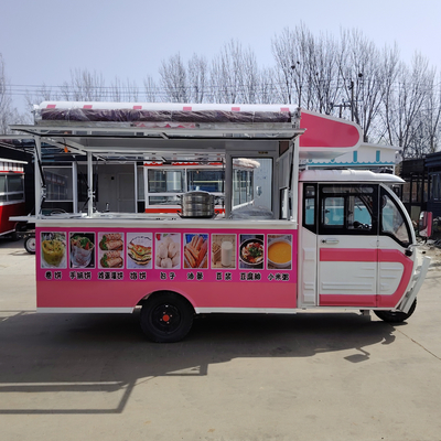Multipurpose Mobile Electric Fast Food Snack Tricycle Pedicab with 40kms per hr Function