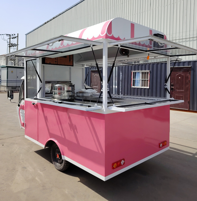 Multipurpose Mobile Electric Fast Food Snack Tricycle Pedicab with 40kms per hr Function