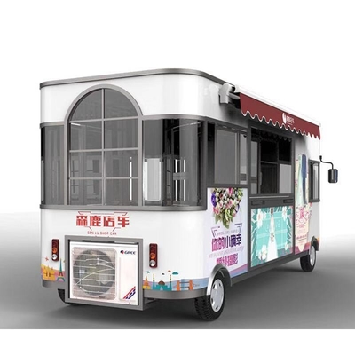 220V Voltage Electric Street Food Truck with Customizable Design and 4 Wheels