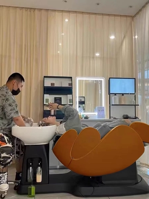 One-touch operation end Electric Massage Shampoo Bed for Barbershop and Hair Salon