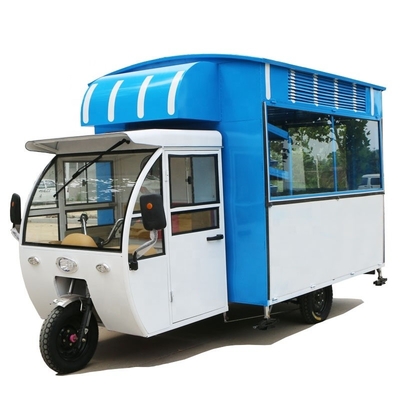 Three-Wheel Dining Cart for Serving Snacks Milk Tea Cold Drinks Fried String and More