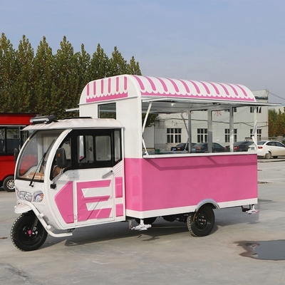 Three-Wheel Dining Cart for Serving Snacks Milk Tea Cold Drinks Fried String and More