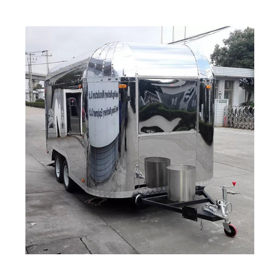 110V/220V/380V Voltage Stainless Steel Small Food Trailer for Fast Food Van at Direct