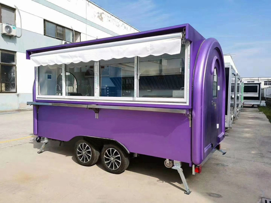 110V/220V/380V Voltage Stainless Steel Small Food Trailer for Fast Food Van at Direct