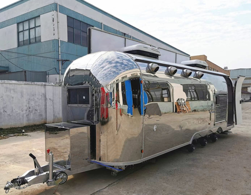 110V/220V/380V Voltage Stainless Steel Small Food Trailer for Fast Food Van at Direct
