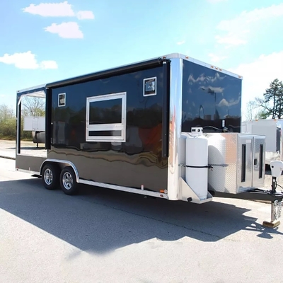 110V/220V/380V Voltage Stainless Steel Small Food Trailer for Fast Food Van at Direct