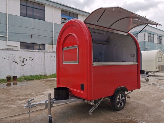 Galvanized Mobile Food Truck Trailer with 110V/220V/380V Voltage and Wheat Material