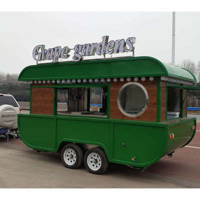 Galvanized Mobile Food Truck Trailer with 110V/220V/380V Voltage and Wheat Material