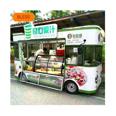 Multifunctional Fast Food Pizza Tacos Oven Mobile Food Truck with Milk Raw Material