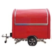 1000KG Mobile Coffee Shop Ice Cream Van Truck Food Cart BBQ Foodtruck Concession Trailer Kitchen Food Truck Sale California Easy