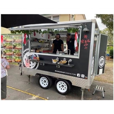 Stainless Steel Semi-Trailer for Mobile Food Trailer/Food Truck 2022 CE Approved