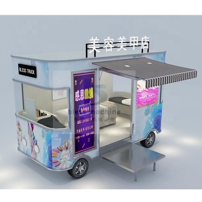 Customized 2022 6M Chinese Electric Food Truck Business With Stainless Steel Equipment