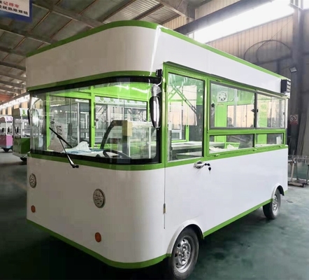 220V/380V Mobile Used Food Trucks Usa with 2022 6M Unique Mirror Stainless Steel Design