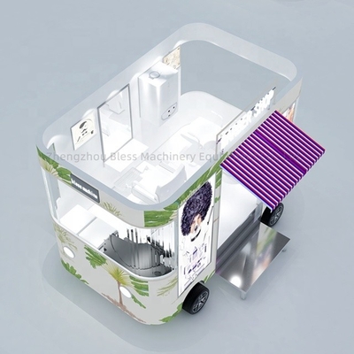 2022 6M Unique Design Catering Mobile Food Truck for Cold Drink and 55km Range Electric