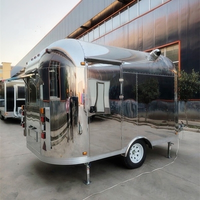 Food Trailers for Mobile Pizza Cart Full Kitchen and Cold Drink Function Included