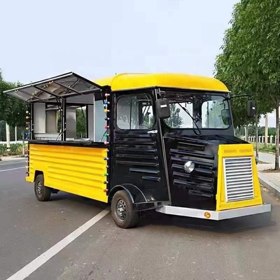 85kms long distance outdoor fast food trailer with durable stainless steel worktable