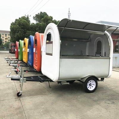 Silver Mobile Food Cart Trailers Fully Equipped for 85km Long Distance Expeditions