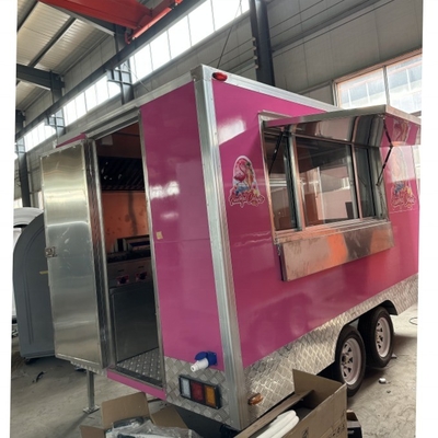 Manufacturing Plant Professional Stainless Steel Food Trailer with Customized Design