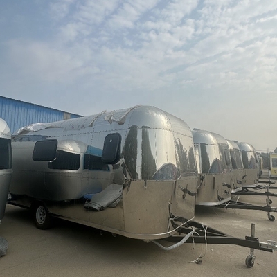 Electric System Provided Catering Trailer Stainless Steel Food Van for Garment Shops