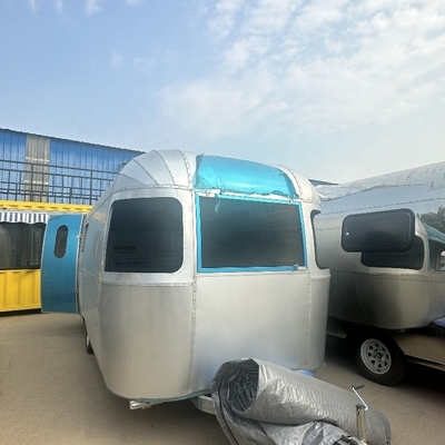 Electric System Provided Catering Trailer Stainless Steel Food Van for Garment Shops