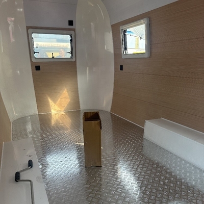 Electric System Provided Catering Trailer Stainless Steel Food Van for Garment Shops