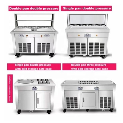 International Brands Compressor for Customized Fried Ice Yogurt Frozen Small Machine