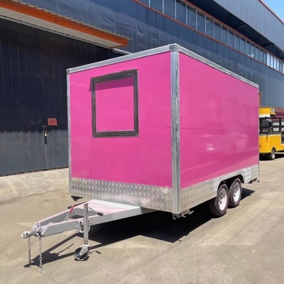3000*2100*2500MM Voltage 110V/220V Pizza Truck Bbq Kitchen Mobile Fast Food Restaurant