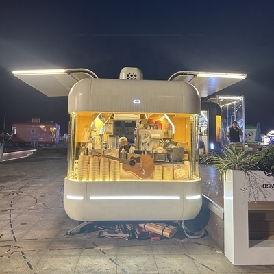 Fast Food Truck in Ghana Street Mobile Catering Electric Hot Dog Ice Cream Foodtruck