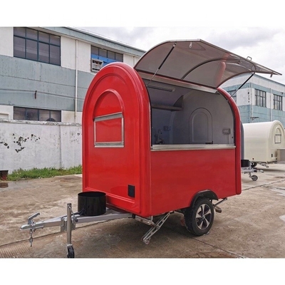 Food Trucks Mobile Solar Trailer with Stainless Steel and Painted Galvanized Sheet