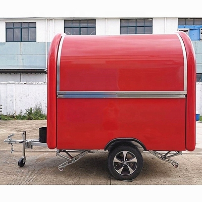 Food Trucks Mobile Solar Trailer with Stainless Steel and Painted Galvanized Sheet