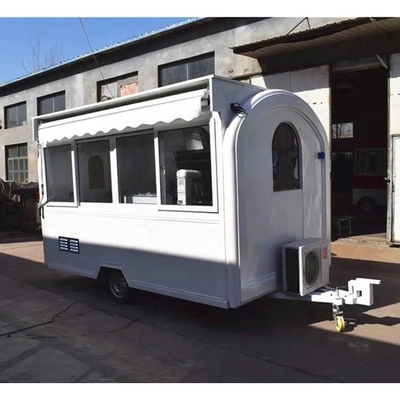 Design Silver Snack Food Trailer for Fast Food Kiosk Sale in USA Silver Design