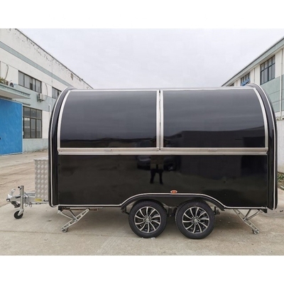 Design Silver Snack Food Trailer for Fast Food Kiosk Sale in USA Silver Design