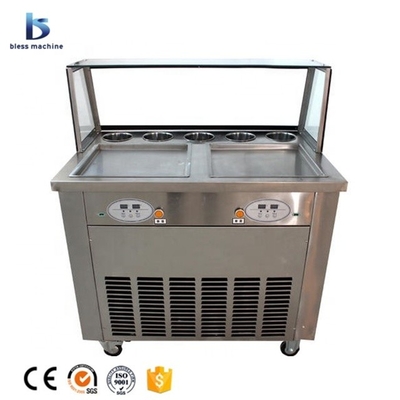 Ice Cream Roll Making Equipment with International Brands Compressor in Thailand