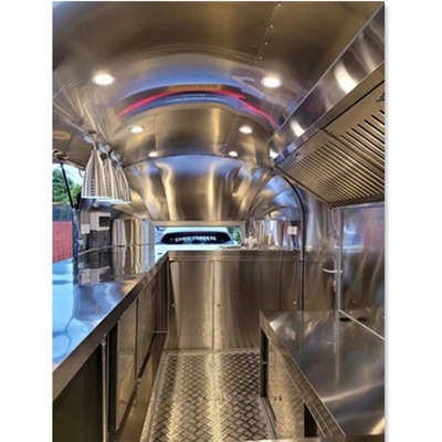 110v/220v Fully Equipped Custom Airstream Mobile Kitchen for Hot Dog Fast Food Trailers