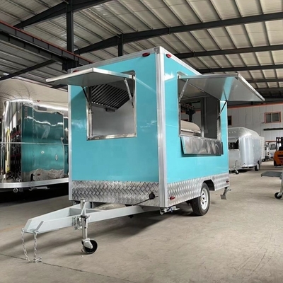 Outdoor Kitchen Fast Food Trailer with Cooking Equipment Mobile Food Trucks