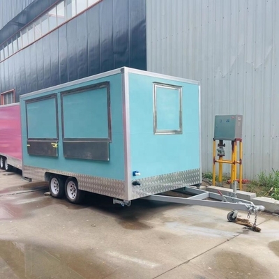 Outdoor Kitchen Fast Food Trailer with Cooking Equipment Mobile Food Trucks