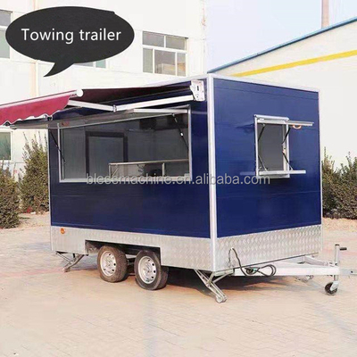 Food Concession Trailer 3000*2100*2500MM Size Spare Parts Included