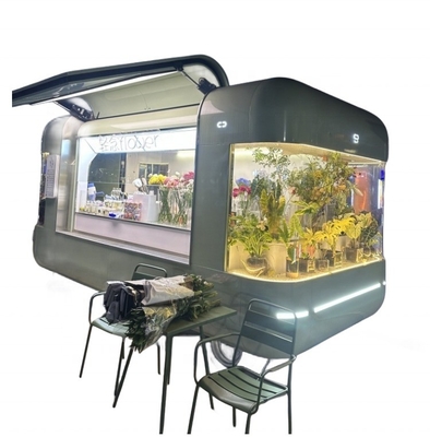 Full Kitchen Equipment Mobile Capsule Fast Food Trailer for Ice Cream and Snack Vending