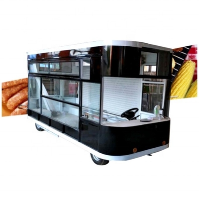 Food Truck Machinery Function Electric Four-Wheel Snack Truck Suitable for Snack Vending