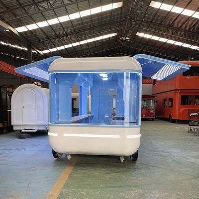 Food Truck Tricycle Made of Stainless Steel and Painted Galvanized Sheet