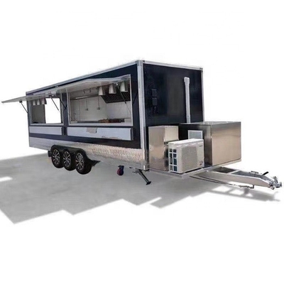 Making Food for Mobile Pizza Cart Trailer Mobile Breakfast Food Truck