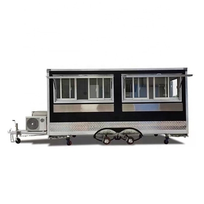 Making Food for Mobile Pizza Cart Trailer Mobile Breakfast Food Truck