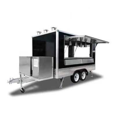 Making Food for Mobile Pizza Cart Trailer Mobile Breakfast Food Truck