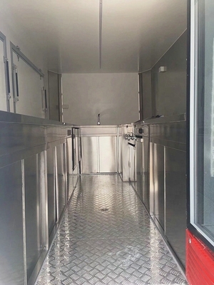 Making Food for Mobile Pizza Cart Trailer Mobile Breakfast Food Truck