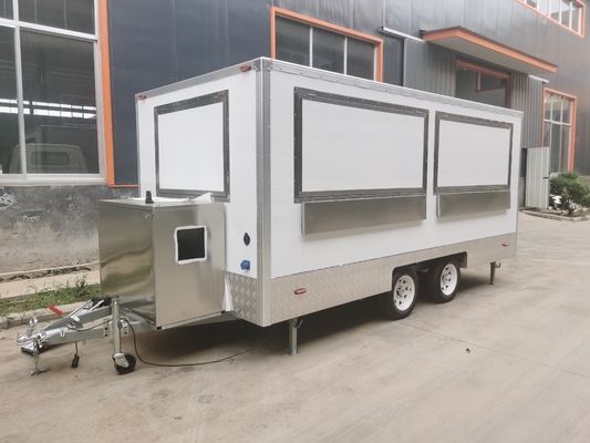 Making Food for Mobile Pizza Cart Trailer Mobile Breakfast Food Truck