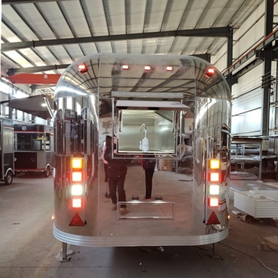 Fully Equipped Mobile Pizza Fast Food Trucks With Full Kitchen by Wecare Custom Airstream