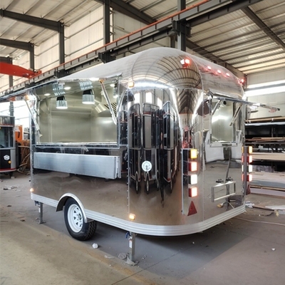 Fully Equipped Mobile Pizza Fast Food Trucks With Full Kitchen by Wecare Custom Airstream