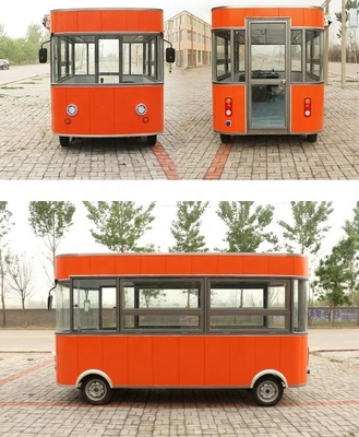 Full Automatic 3 Wheels or 4 Wheels Food Trailer Cart with 220V/380V Voltage